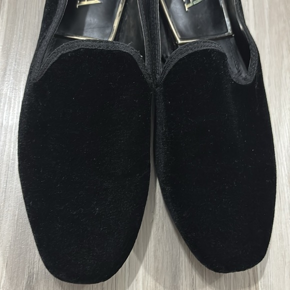 Zara Black Velvet Women's Low Heel Loafers Size 39 US 8 - Picture 3 of 8